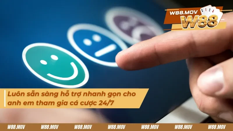 Ở đây anh em sẽ được đội ngũ nhân viên chuyên nghiệp hỗ trợ 24/7